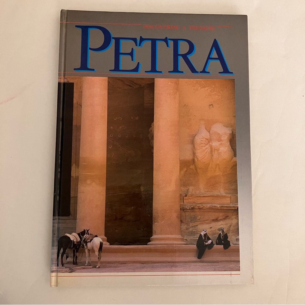 Petra History People and Tombs Vintage 1985 First Edition Hardcover Book Travel